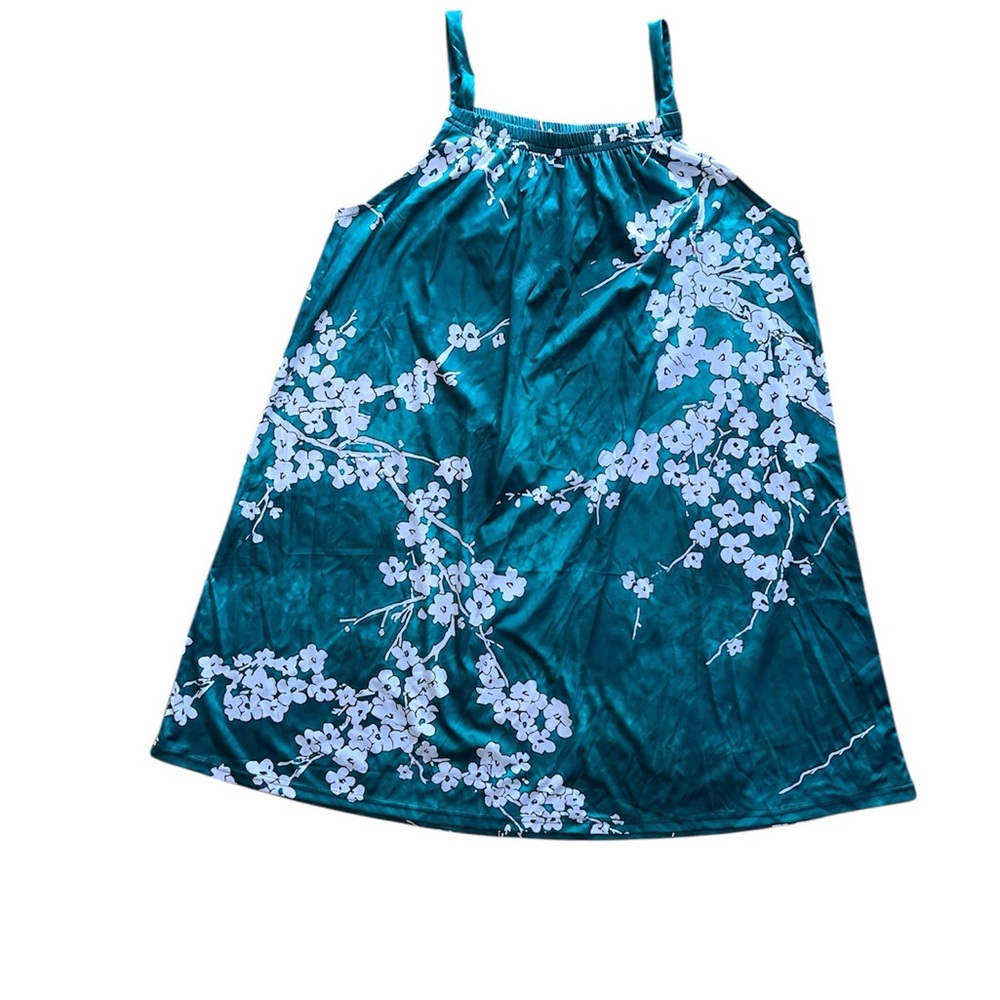 Floral Sleeveless Dress/swimsuit cover
